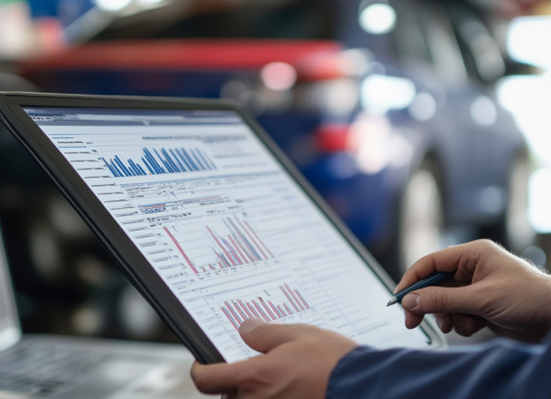 create image vehicle maintenance log with historical data trends